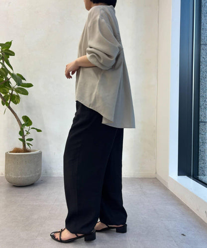 亞麻風降落傘褲