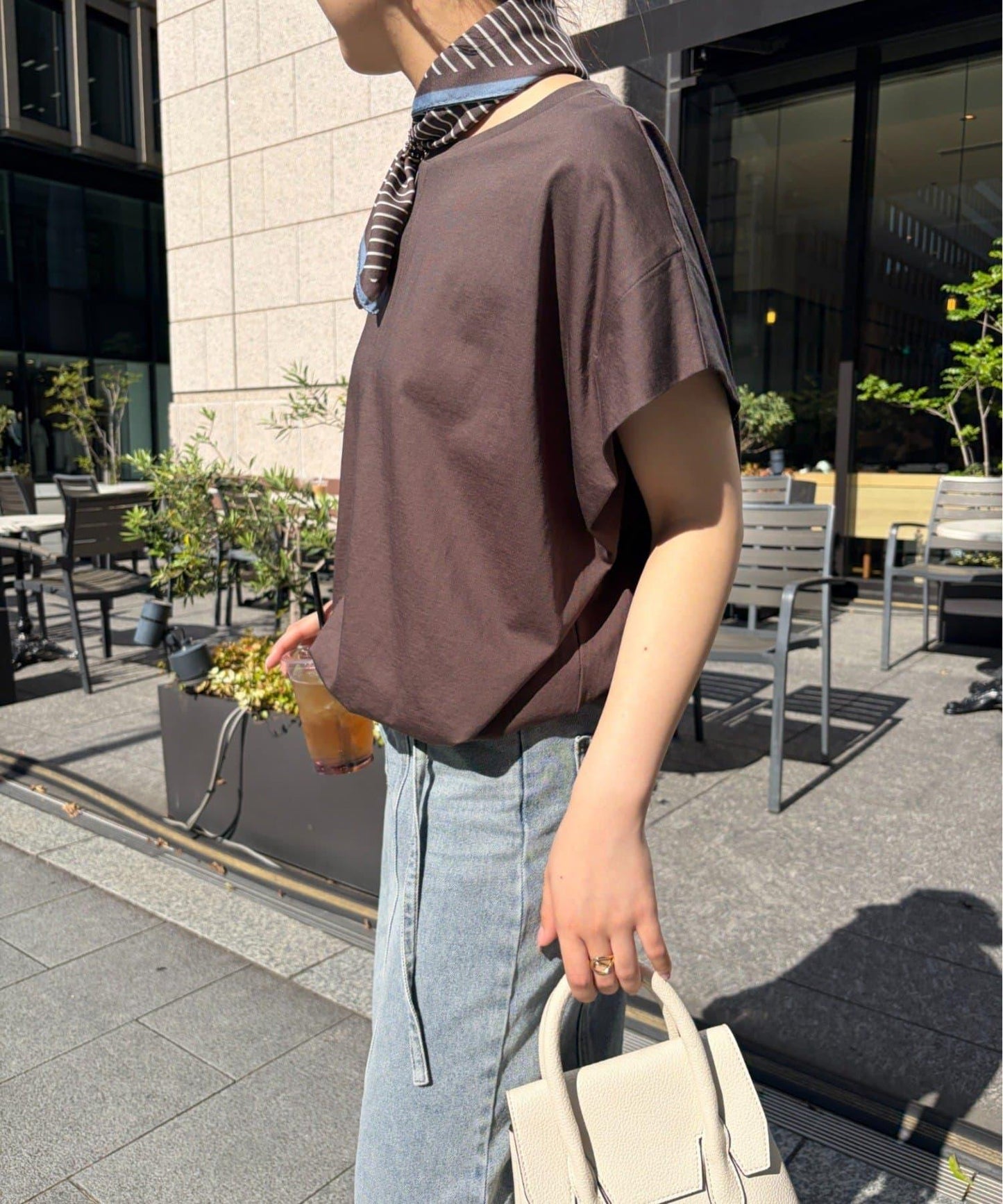 下襬抽繩褶飾套頭上衣