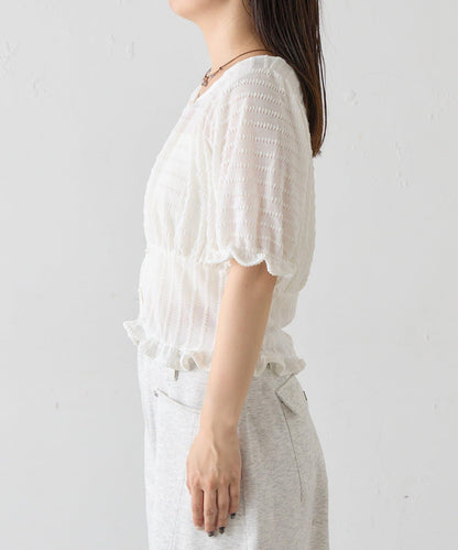 Kastane 波浪提花針織開衫