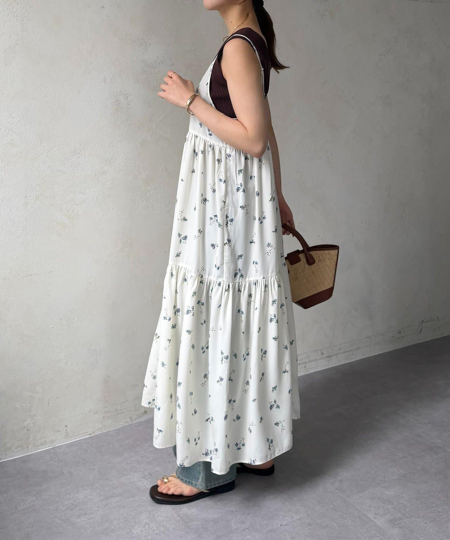 花卉印花 吊帶 連衣裙