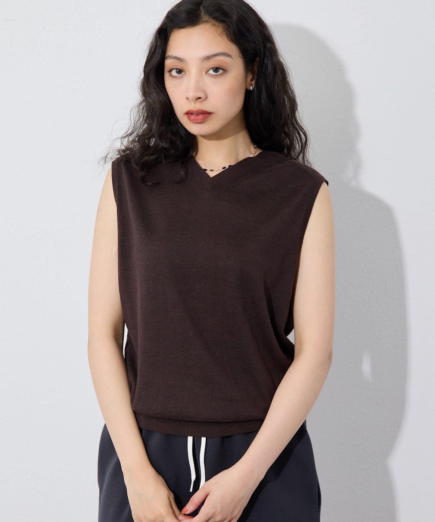 GEMINI 2way無袖設計 彈力針織 無袖針織上衣