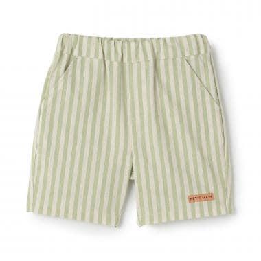 布帛混合圖案 休閒短褲