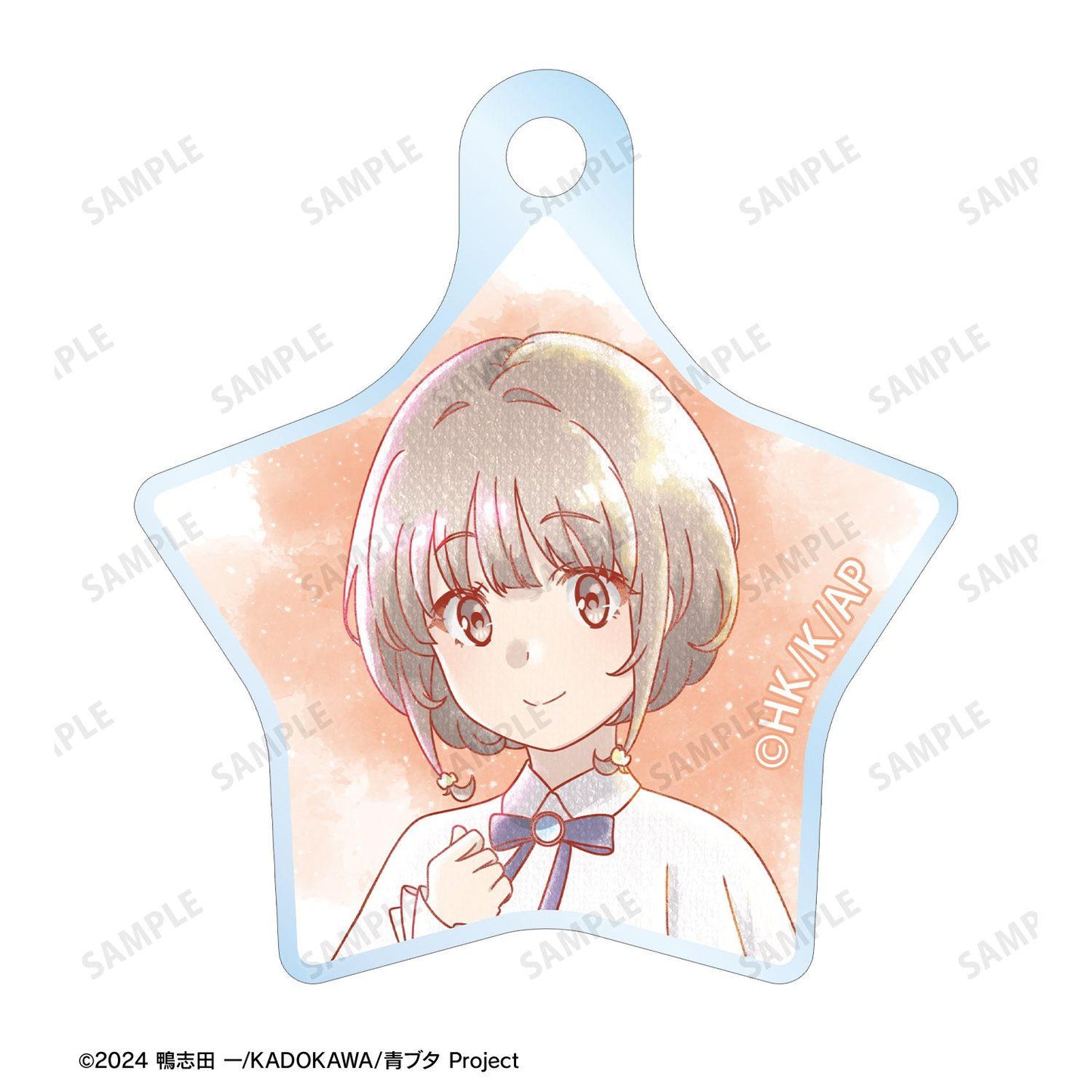 青春ブタ野郎（青春豬頭少年） 梓川花楓 Ani-Art aqua label 雙聯金屬線亞克力鑰匙扣 星空ドレスver.