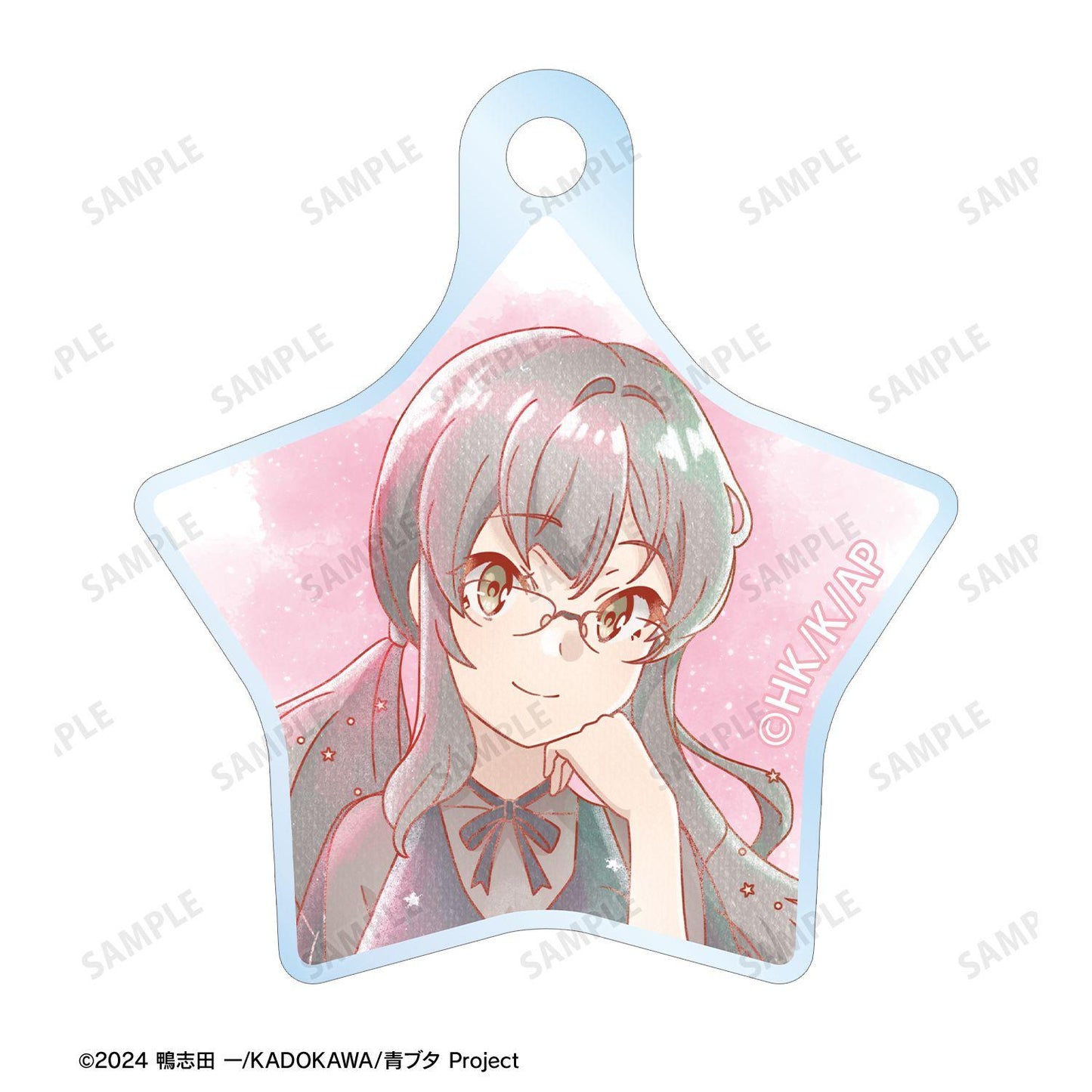 青春ブタ野郎（青春豬頭少年不會夢到） Ani-Art aqua label系列 雙葉理央 雙鏈亞克力鑰匙扣 星空ドレスver.