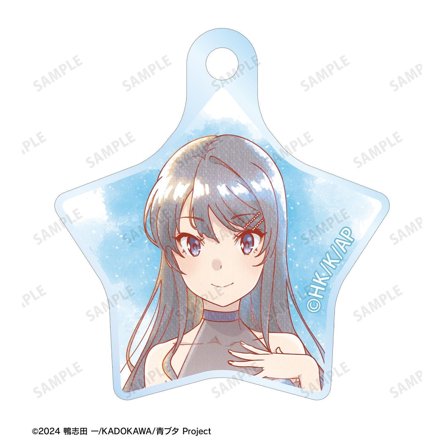 青春ブタ野郎（青春豬頭少年） 新繪系列 Ani-Art aqua label 桜島麻衣 星空ドレスver. 雙連鋼絲亞克力鑰匙扣