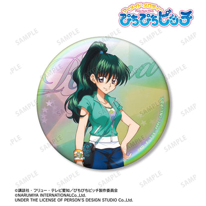 《人魚的旋律》（人魚的旋律） ANGEL BLUE 聯名 系列 描き下ろし 洞院リナ 75mm オーロラ徽章 ver.A