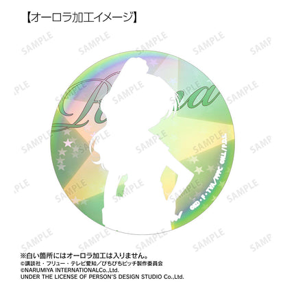 《人魚的旋律》（人魚的旋律） ANGEL BLUE 聯名 系列 描き下ろし 洞院リナ 75mm オーロラ徽章 ver.A