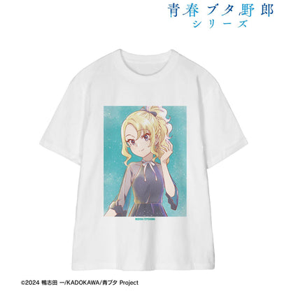 青春ブタ野郎シリーズ（青春豬頭少年不會夢到兔女郎學姐） Ani-Art aqua label系列 豊浜のどか 中性T恤 星空ドレスver. XXL款