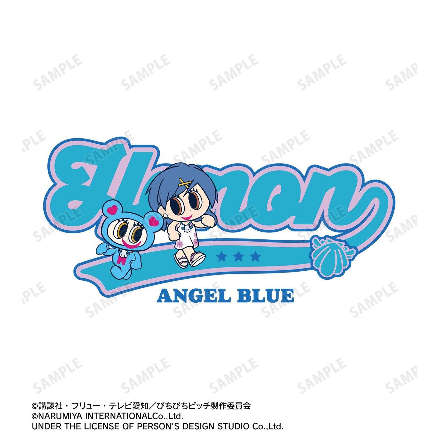 人魚的旋律 ANGEL BLUE聯名 全新繪製 寶生波音 BIG寬鬆版型中性T恤 S碼