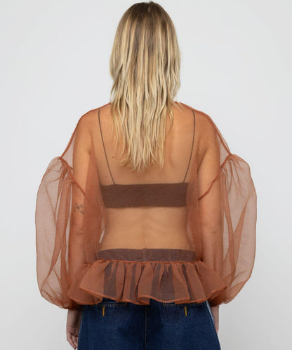 ESTHE VOLUME ORGANZA BOW 上衣