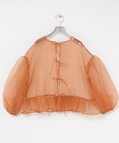 ESTHE VOLUME ORGANZA BOW 上衣