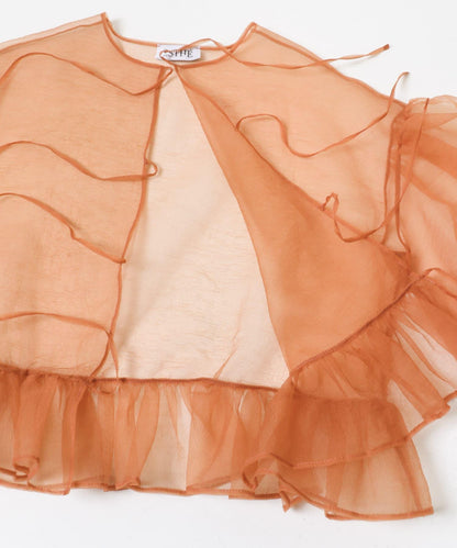 ESTHE VOLUME ORGANZA BOW 上衣