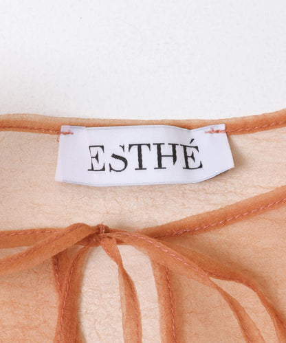ESTHE VOLUME ORGANZA BOW 上衣