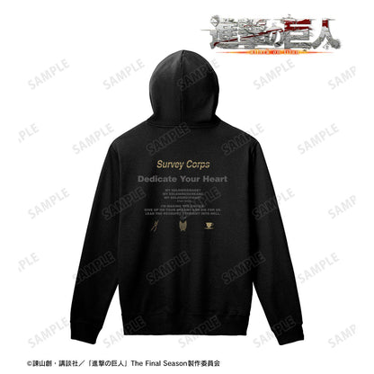進撃の巨人（進擊的巨人） ar-Unity エルヴィン&リヴァイ 套頭連帽衛衣 男女同款 M款