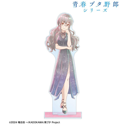 青春ブタ野郎（青春豬頭少年系列） Ani-Art aqua label 雙葉理央 特大亞克力立牌 星空ドレスver.