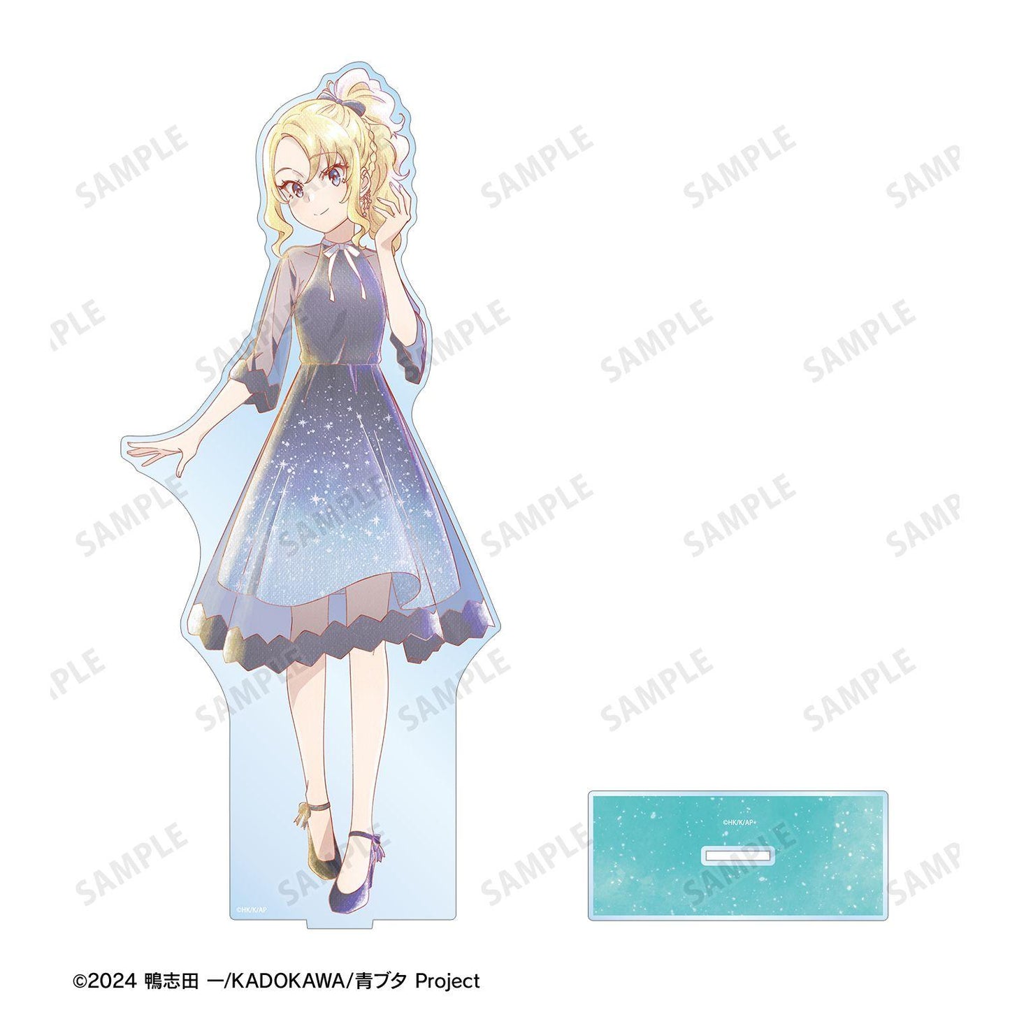 青春ブタ野郎（青春豬頭少年不會夢到兔女郎學姐） Ani-Art aqua label系列 豐浜のどか 特大亞克力立牌 新繪製 星空ドレスver.