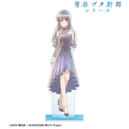 青春ブタ野郎シリーズ（青春豬頭少年系列） 新繪 Ani-Art aqua label 桜島麻衣 星空禮服ver. 特大亞克力立牌