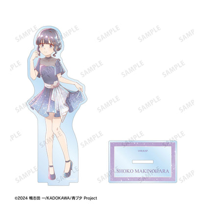 青春ブタ野郎シリーズ（青春豬頭少年系列） Ani-Art aqua label 新繪 牧之原翔子 大號亞克力立牌 星空禮服ver.