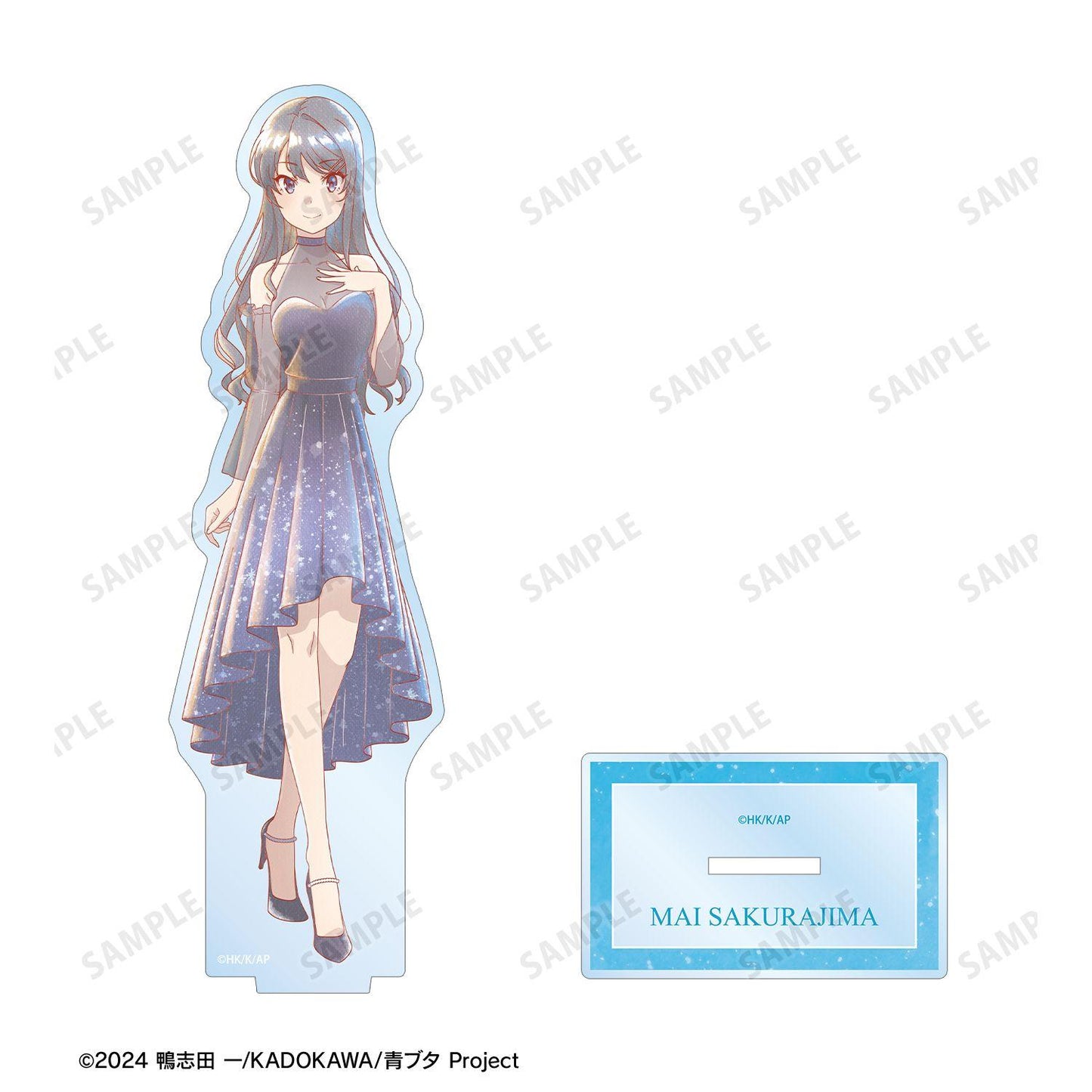 青春ブタ野郎（青春豬頭少年不會夢到） 描き下ろし 星空禮服ver. 桜島麻衣 Ani-Art aqua label 大號亞克力立牌