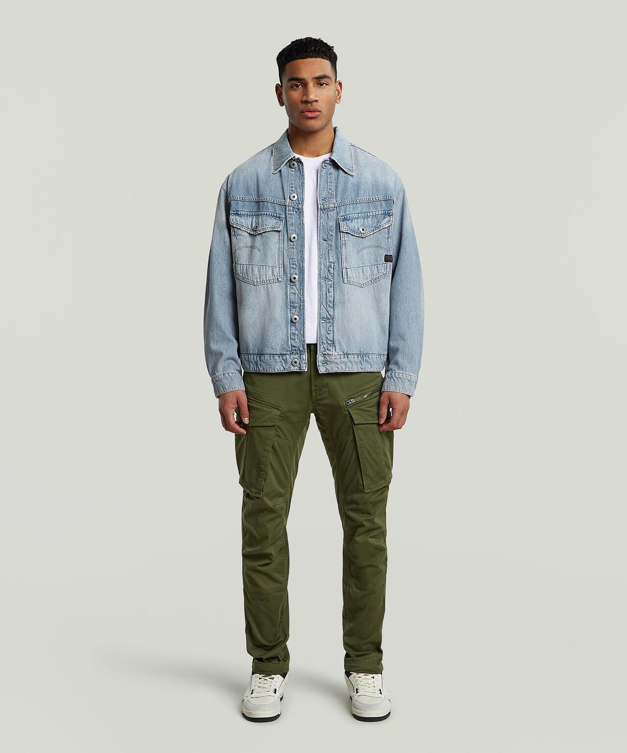 G-STAR RAW ROVIC ZIP 3D REGULAR TAPERED 錐形立體拉鍊褲