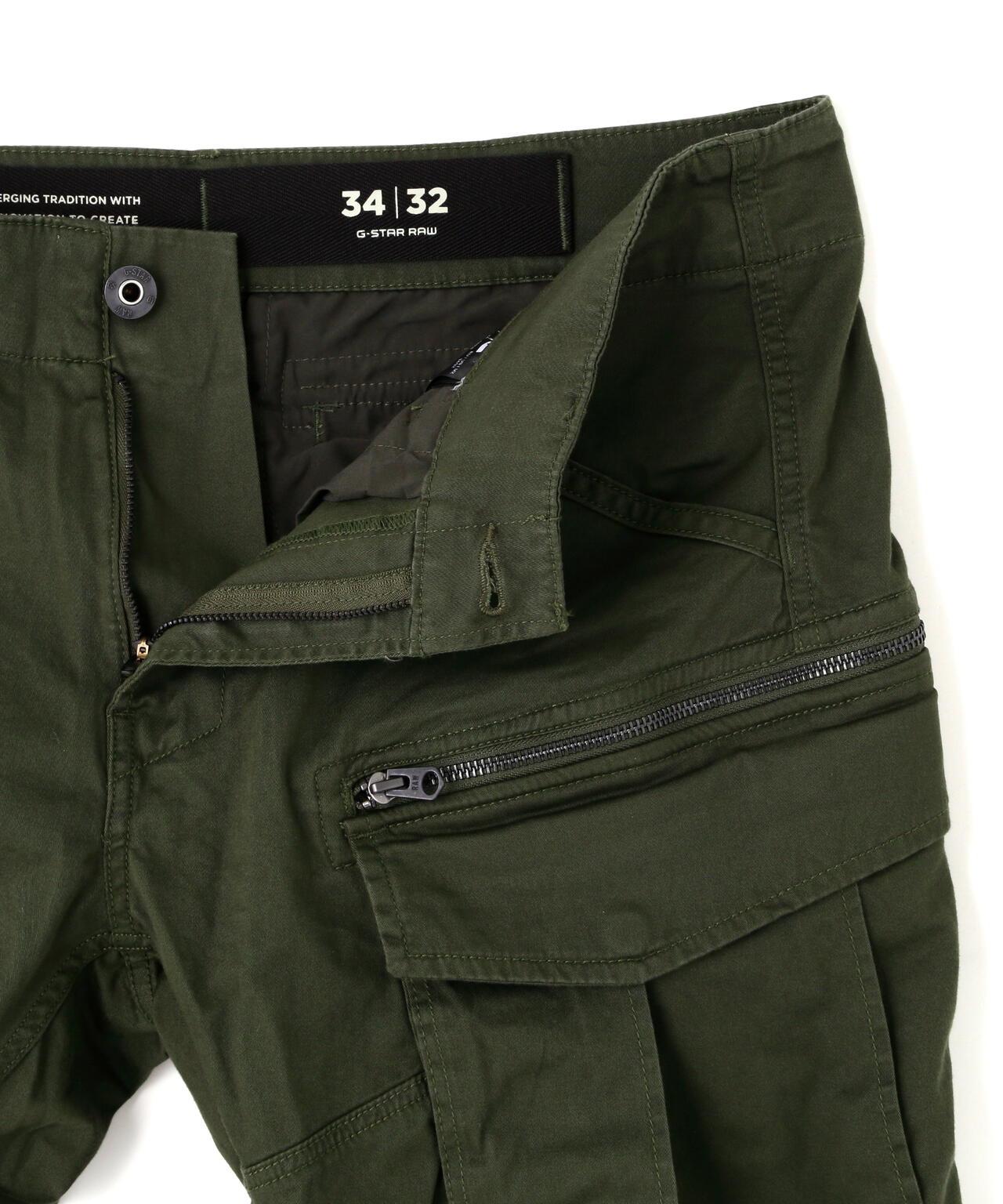 G-STAR RAW ROVIC ZIP 3D REGULAR TAPERED 錐形立體拉鍊褲