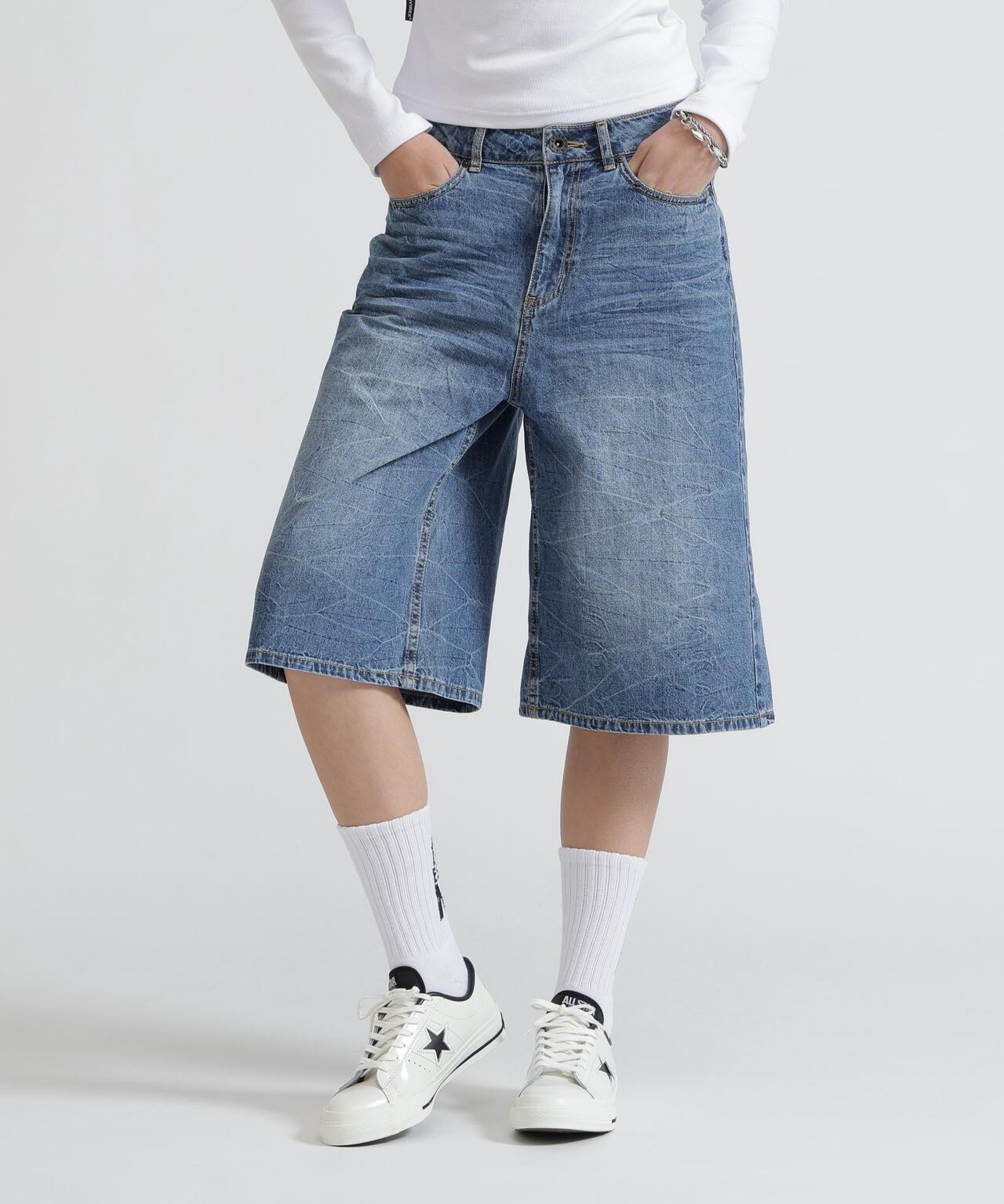 BERMUDA HALF DENIM PANTS 牛仔短褲