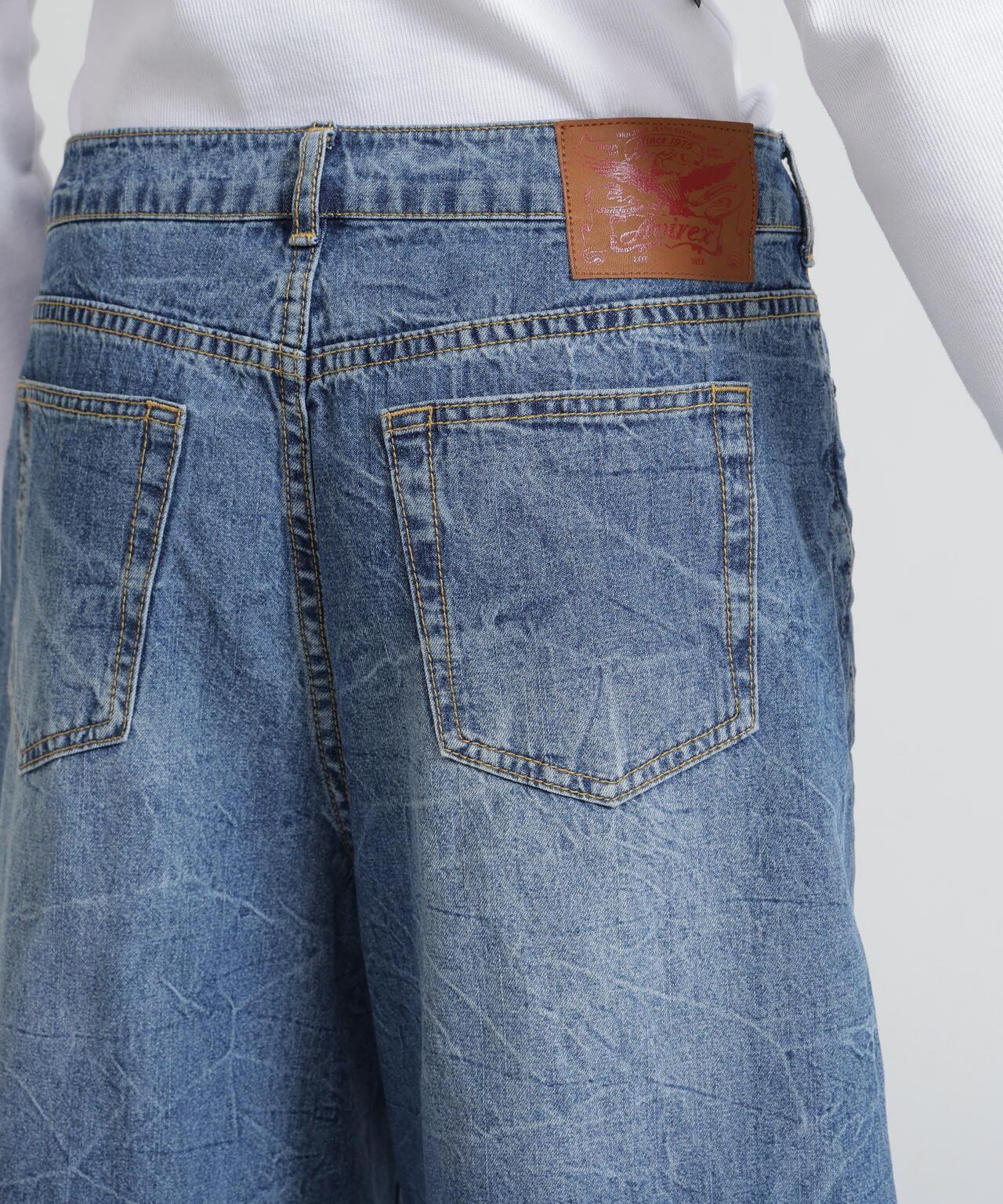 BERMUDA HALF DENIM PANTS 牛仔短褲