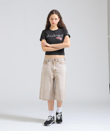 BERMUDA HALF DENIM PANTS 牛仔短褲