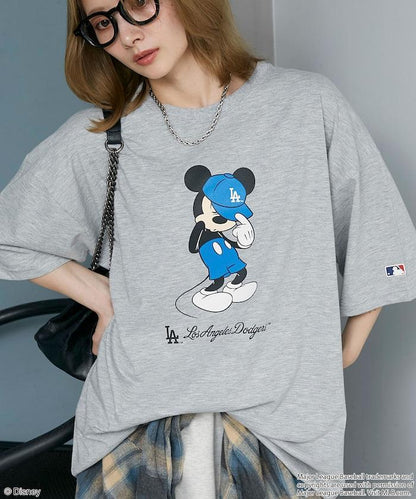 MLB MICKEY MOUSE 功能性面料印花T恤