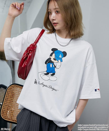 MLB MICKEY MOUSE 功能性面料印花T恤