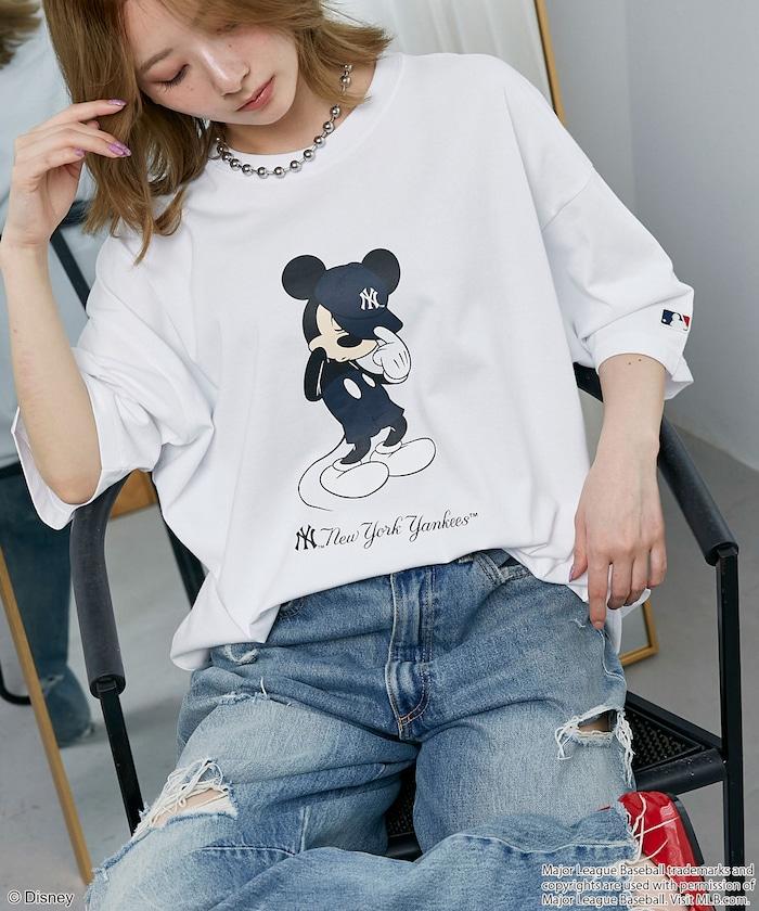 MLB MICKEY MOUSE 功能性面料印花T恤