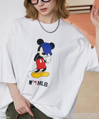 MLB MICKEY MOUSE 功能性面料印花T恤