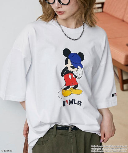 MLB MICKEY MOUSE 功能性面料印花T恤
