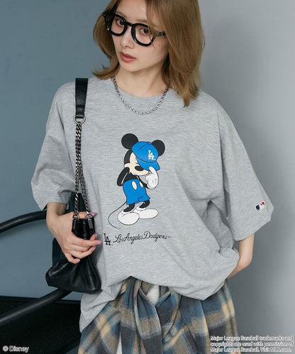MLB MICKEY MOUSE 功能性面料印花T恤