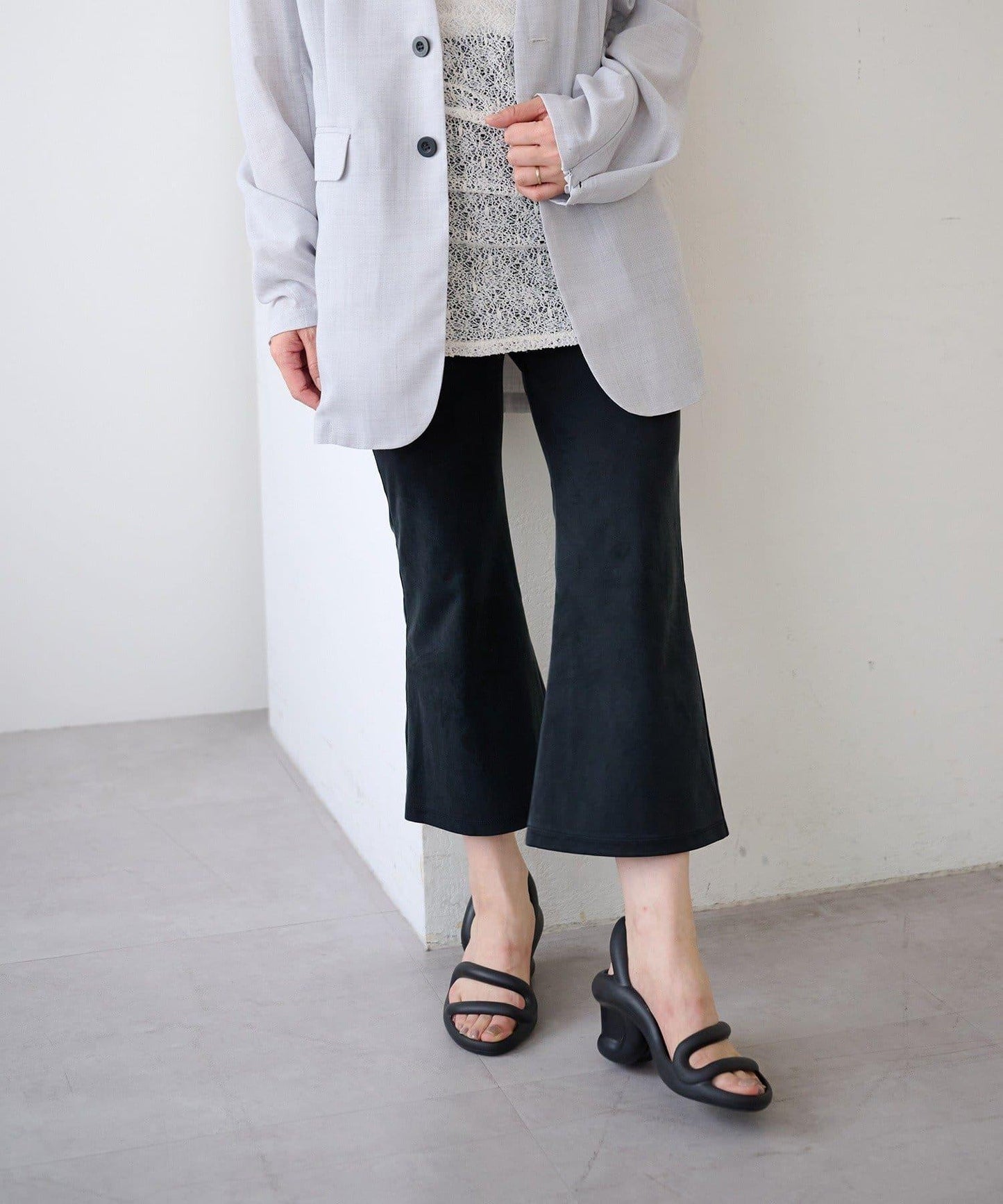 Cupro jersey cropped pants 褲子
