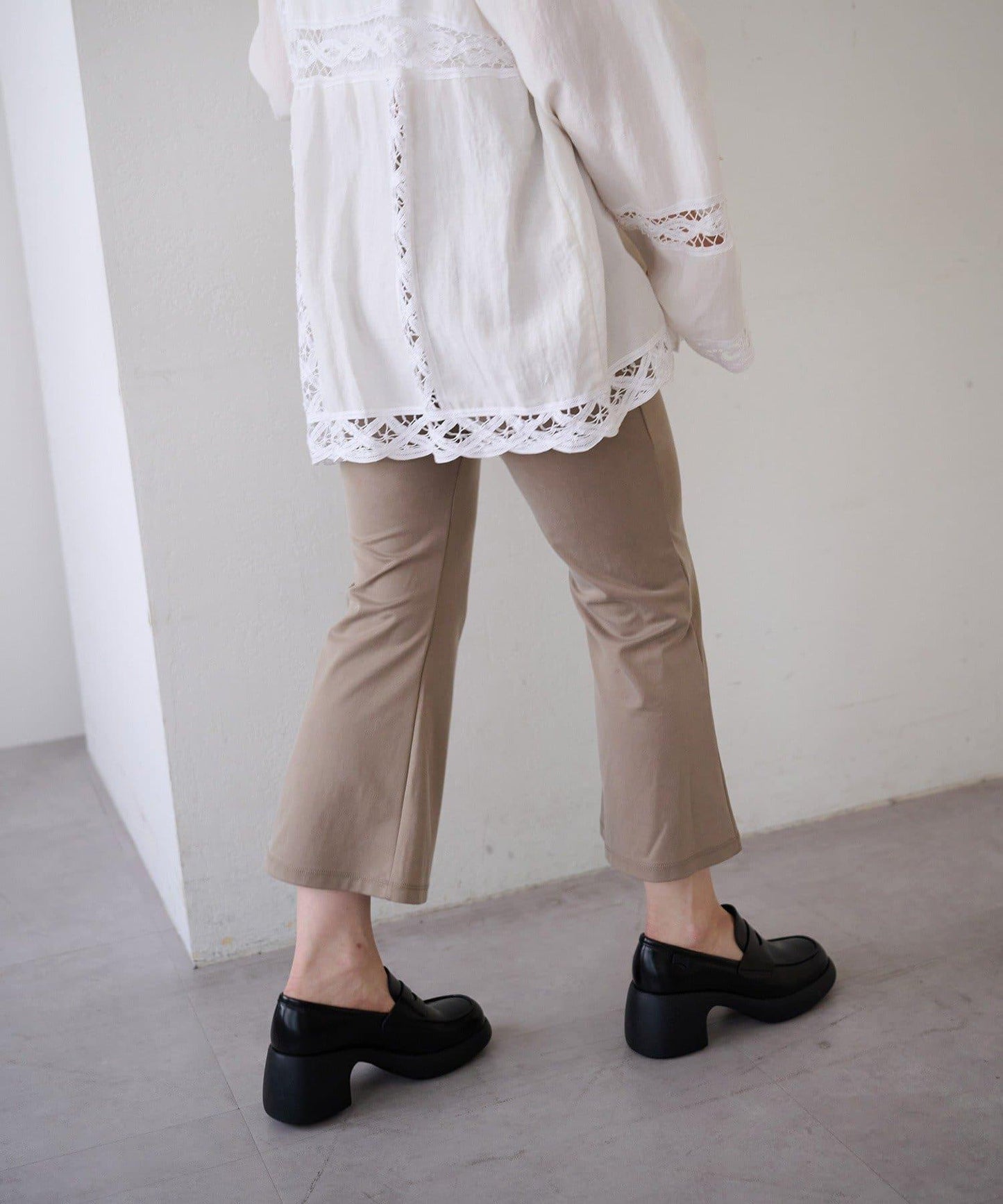 Cupro jersey cropped pants 褲子