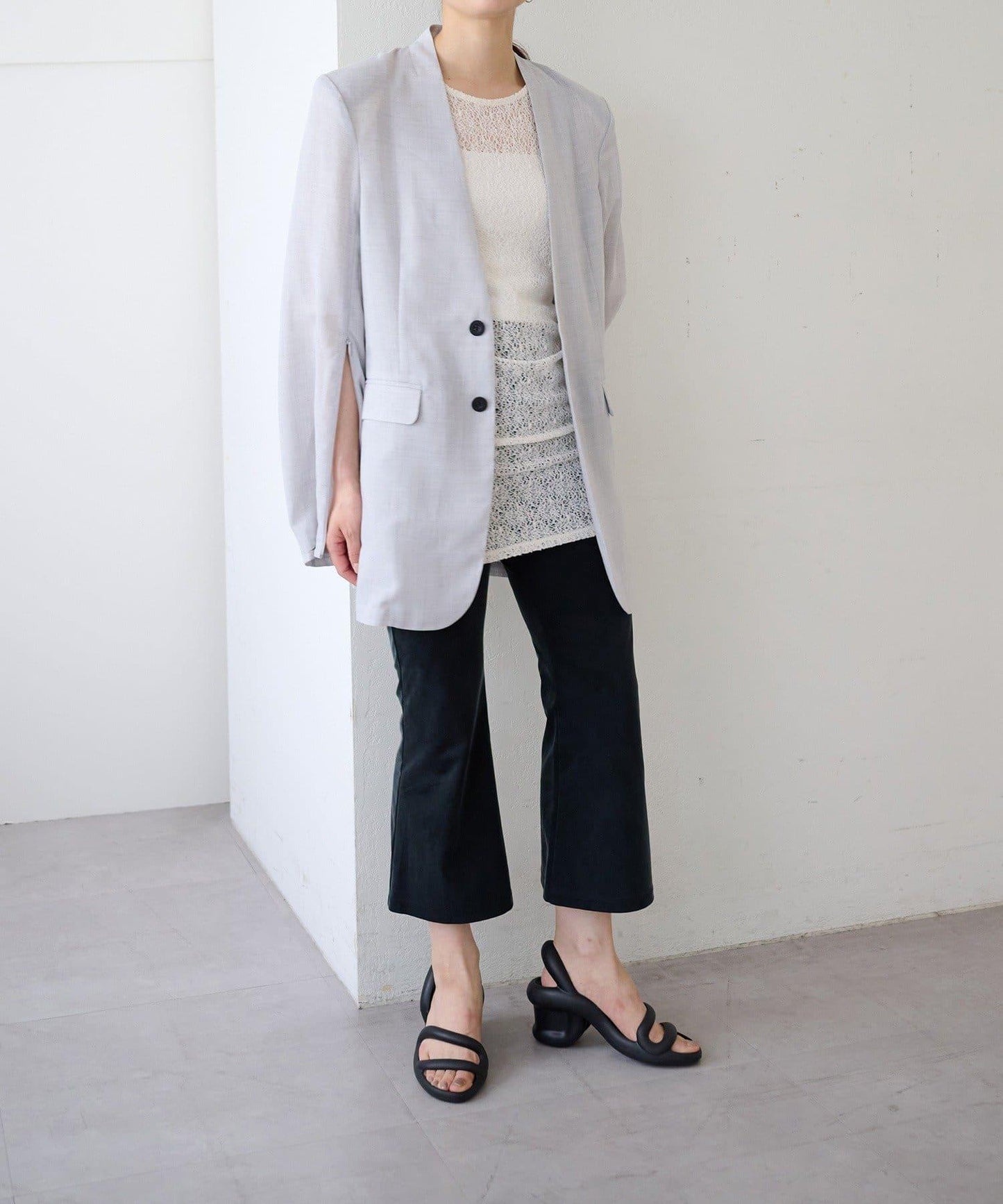 Cupro jersey cropped pants 褲子