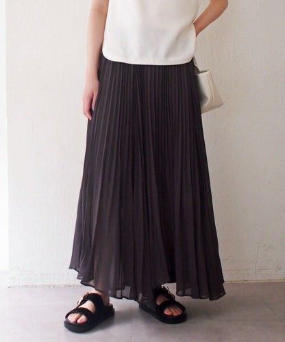 Loungedress 輕透褶皺半身裙