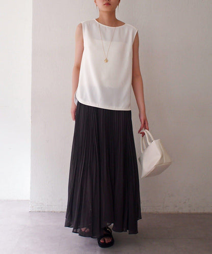 Loungedress 輕透褶皺半身裙