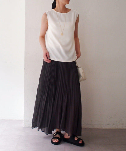 Loungedress 輕透褶皺半身裙