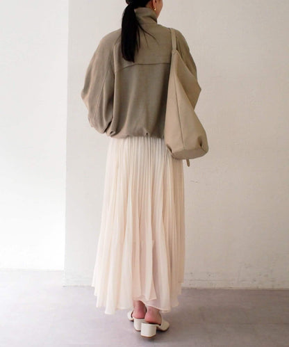 Loungedress 輕透褶皺半身裙