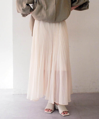Loungedress 輕透褶皺半身裙
