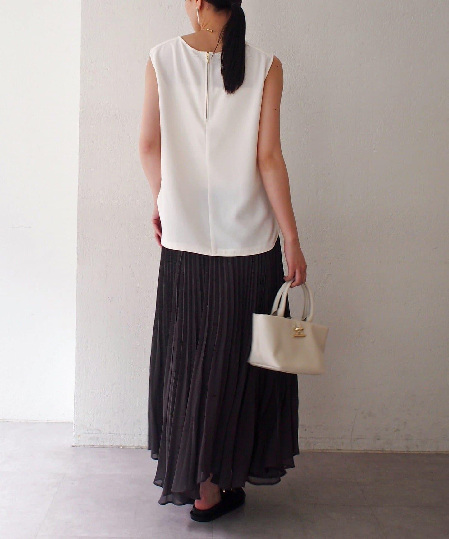 Loungedress 輕透褶皺半身裙