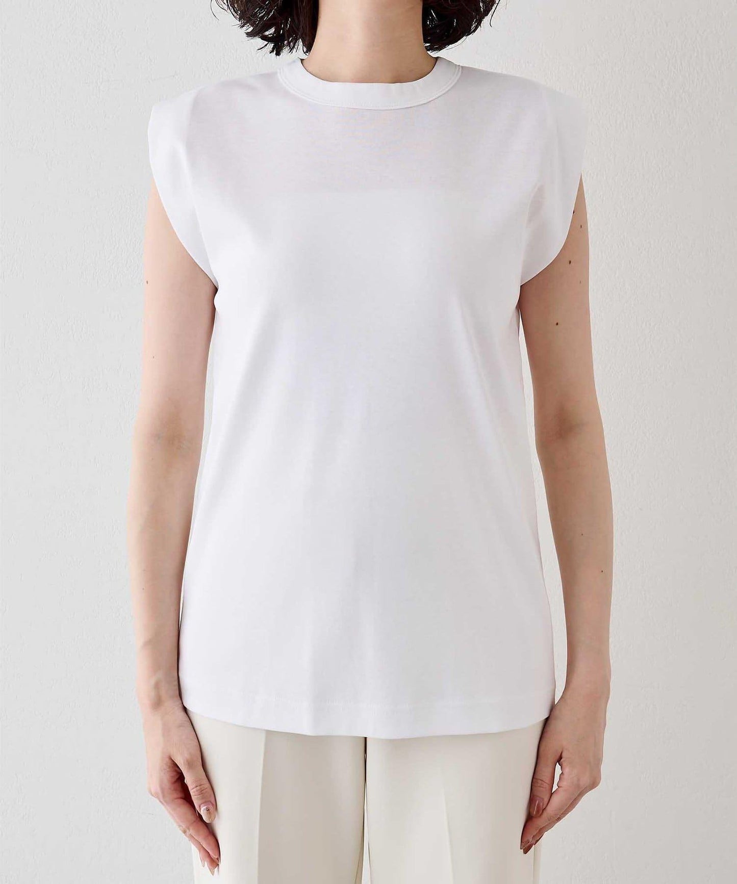 打褶無袖套頭上衣