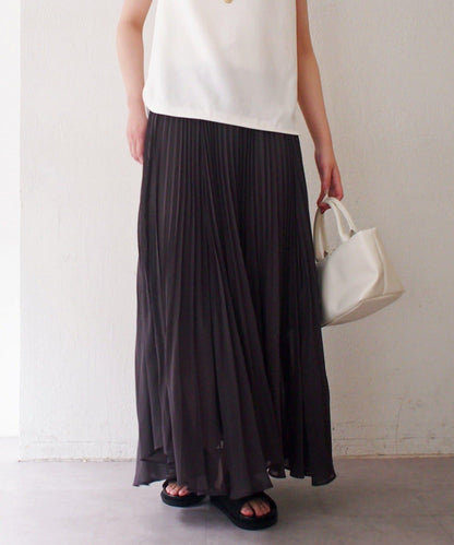 Loungedress 輕透褶皺半身裙