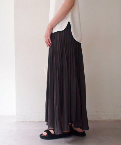 Loungedress 輕透褶皺半身裙
