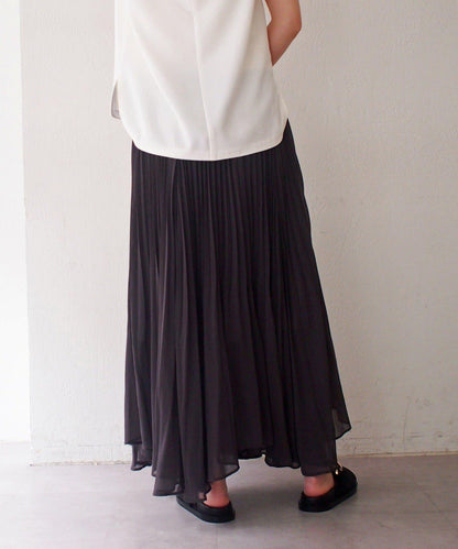 Loungedress 輕透褶皺半身裙