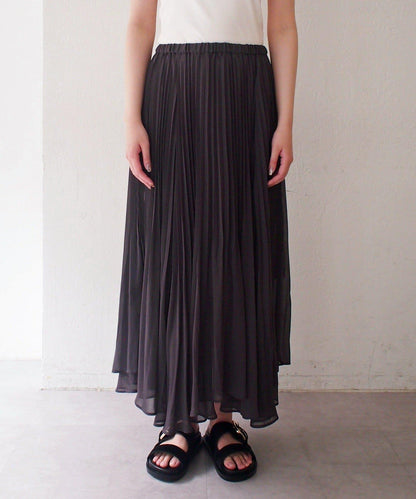 Loungedress 輕透褶皺半身裙