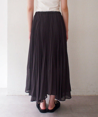 Loungedress 輕透褶皺半身裙