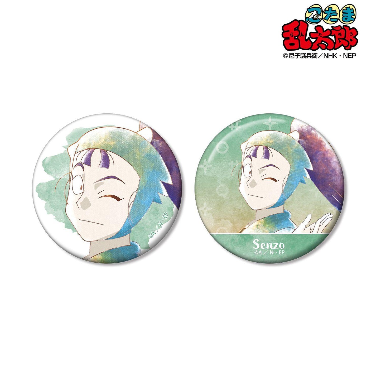 《忍者亂太郎》（忍者亂太郎） Ani‑Art aqua label系列 第3彈 立花仙蔵 徽章2枚套裝